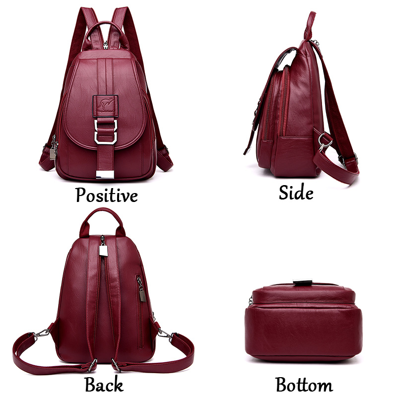 HOT 6 Màu Sắc Nữ Lưng Nữ Da Lư - đánh giá và giá Fashion Backpack Women