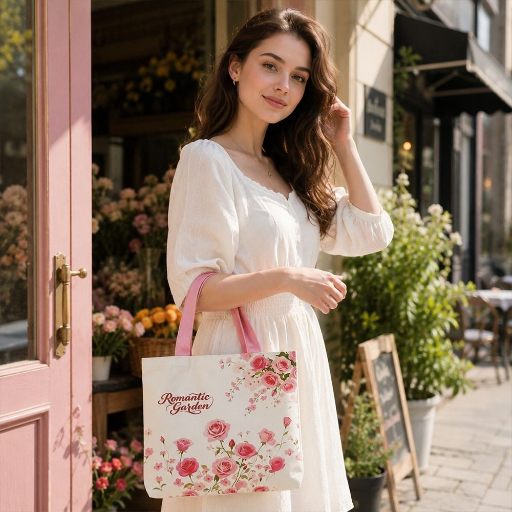 Portable Floral Canvas Tote Ba - đánh giá và giá Canvas Backpack Casual